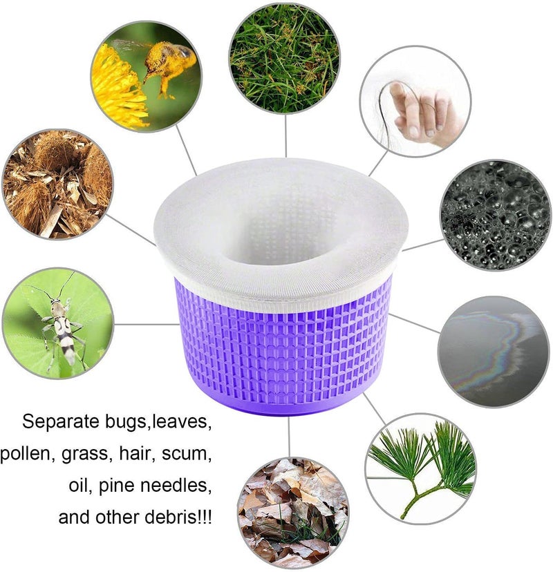 Coopache 30-Pack of Pool Skimmer Socks - Filters Baskets, Skimmers Cleans Debris and Leaves for In-Ground and Above Ground Pools - Image 5
